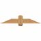 Ekena Millwork Eugene Smooth Timber Gable Bracket, Western Red Cedar, 48"W x 10"H x 3 1/2"D x 5 1/2"F, 5/12 Pitch GBW048X10X0406EUG00SWR - alternate 1